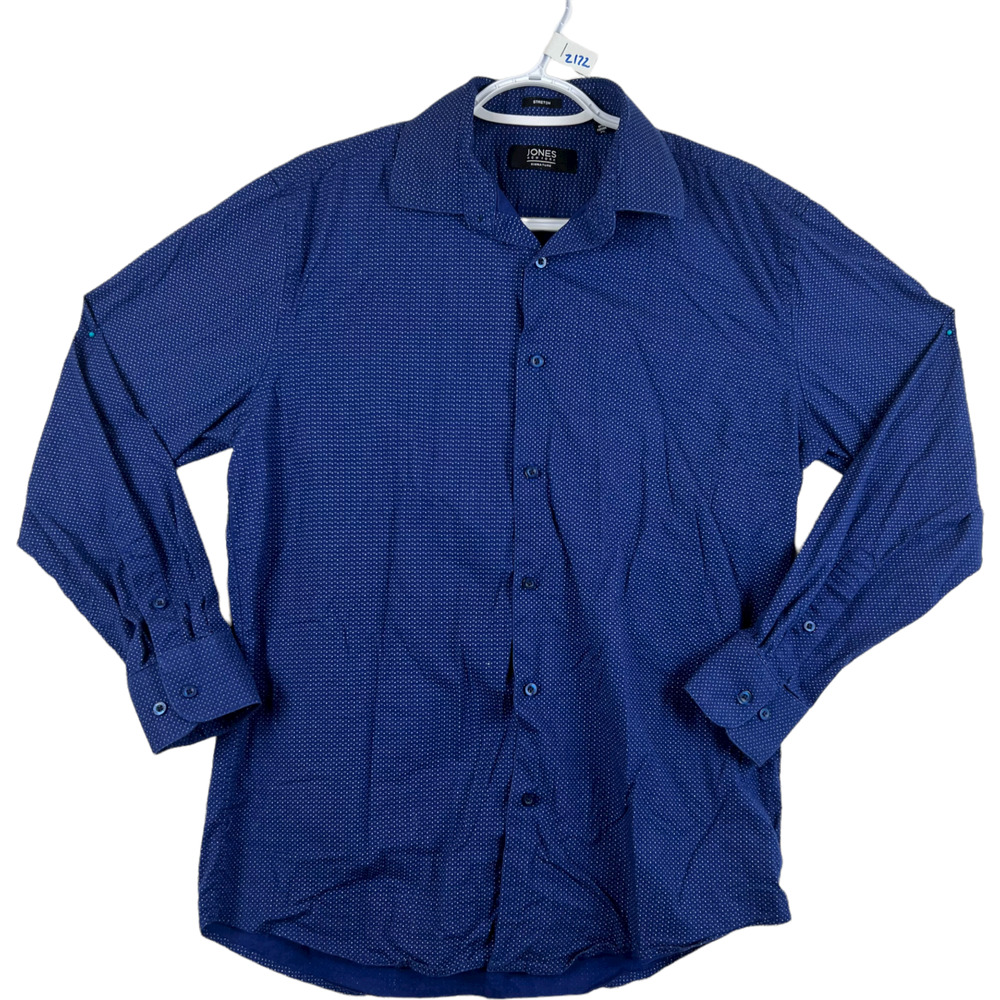 Jones New York Signature Men's Long Sleeve Dress Shirt Size Medium 15.5